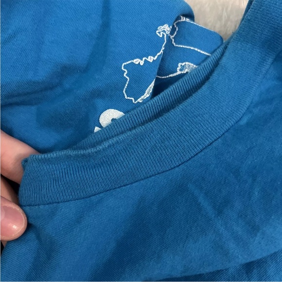 Vintage 1994 Get Your Kicks Route 66 Blue White Tourist Pocket T Shirt - Picture 2 of 14